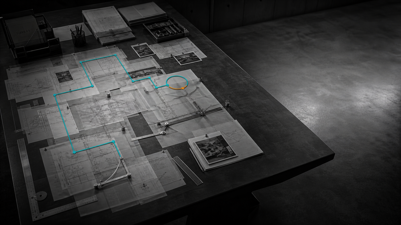 A physical buyer journey map returning evidence into an improvement loop